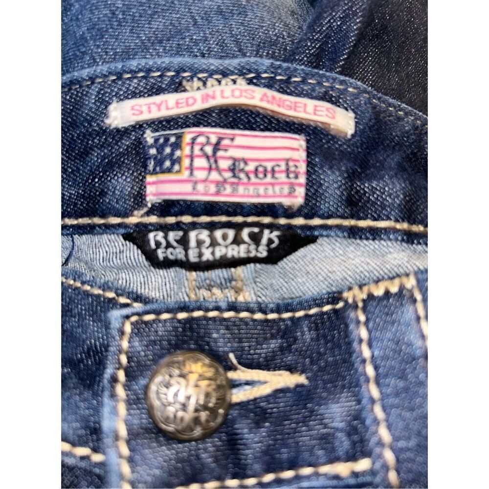 Be Rock For Express Denim Skinny Blue Jeans Women's Size 6 R - Picture 3 of 3